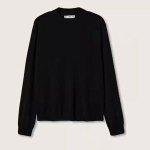MANGO High Collar Sweater - Black - XS